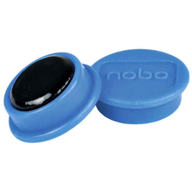 Magneet Nobo 13mm 100gr blauw 10stuks
