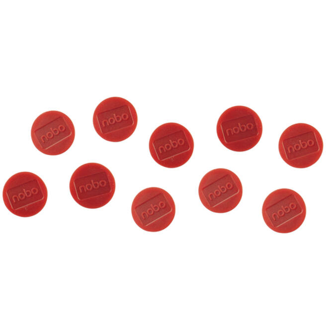 Magneet Nobo 32mm 800gr rood 10 stuks