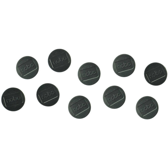 Magneet Nobo 38mm 2500gr zwart 10 stuks