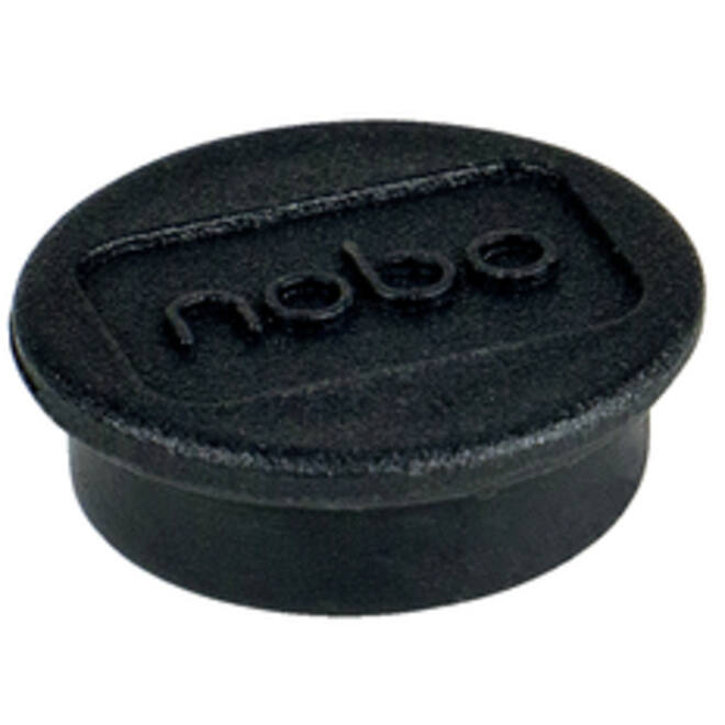 Magneet Nobo 13mm 100gr zwart 10stuks