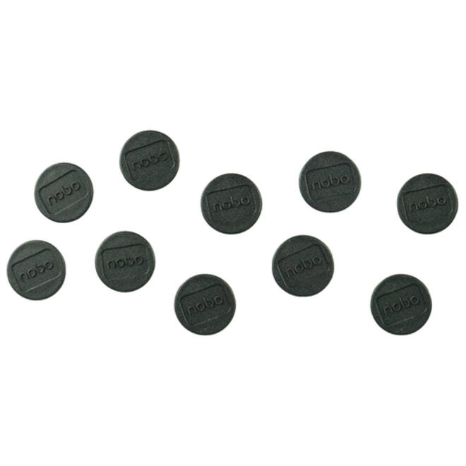 Magneet Nobo 13mm 100gr zwart 10stuks
