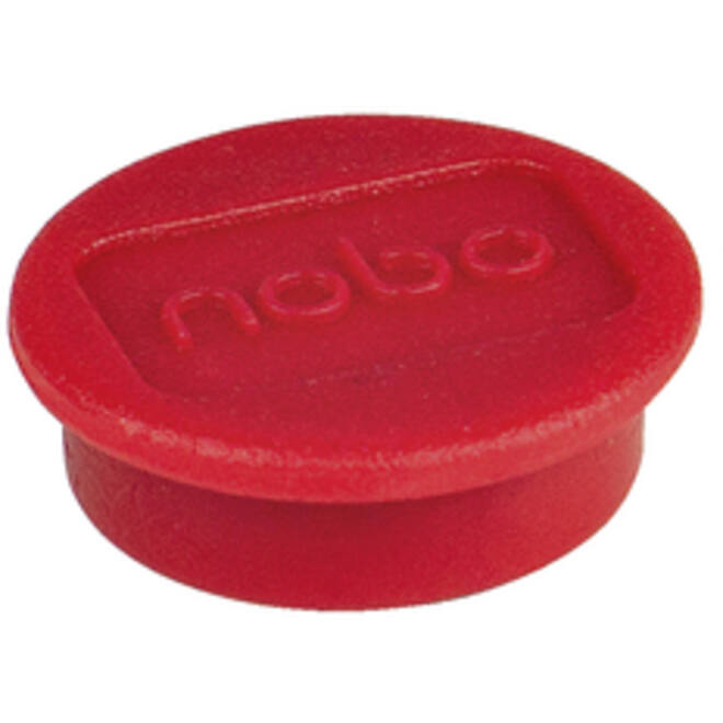 Magneet Nobo 24mm 600gr rood 10 stuks
