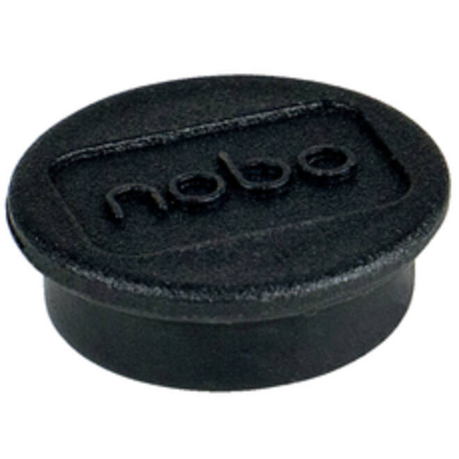 Magneet Nobo 24mm 600gr zwart 10stuks