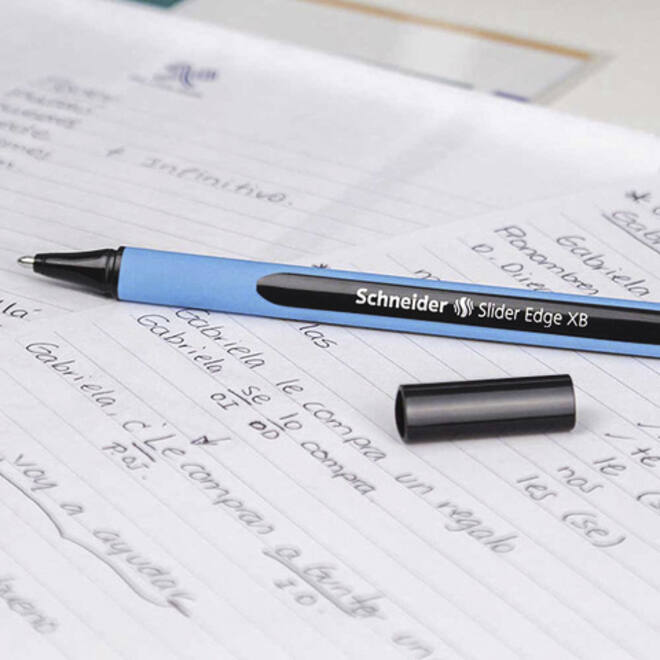 Balpen Schneider Slider Edge extra breed assorti etui à 6 stuks