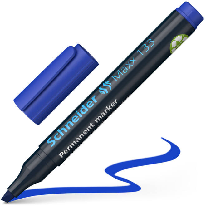 Viltstift Schneider Maxx 133 beitel 1-4mm blauw