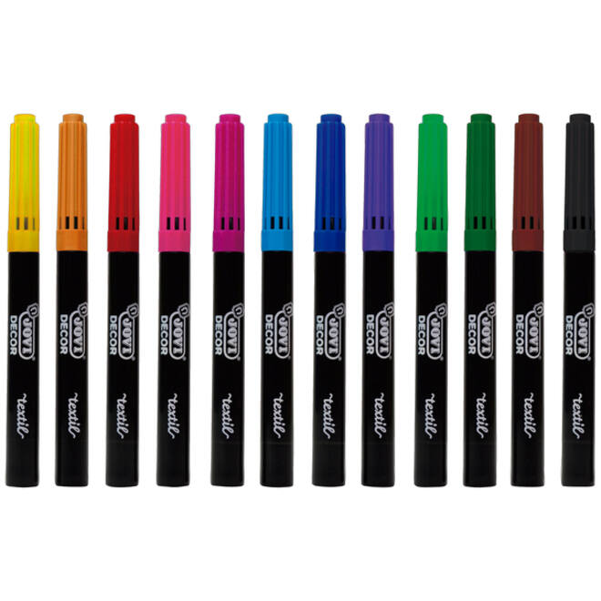 Textielstift Jovi assorti set à 12 stuks