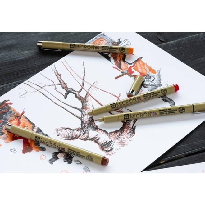 Fineliner Sakura x Van Gogh Museum set à 4 kleuren assorti