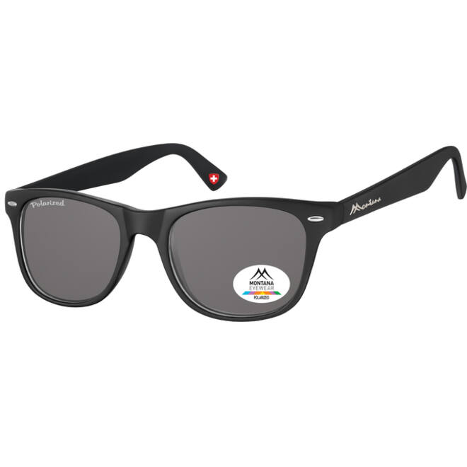 Zonnebril Montana Havanna met smoke gepolariseerd glas zwart