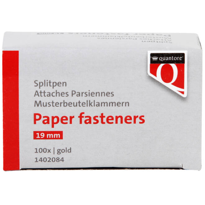 Splitpen Quantore 19mm 100 stuks goud