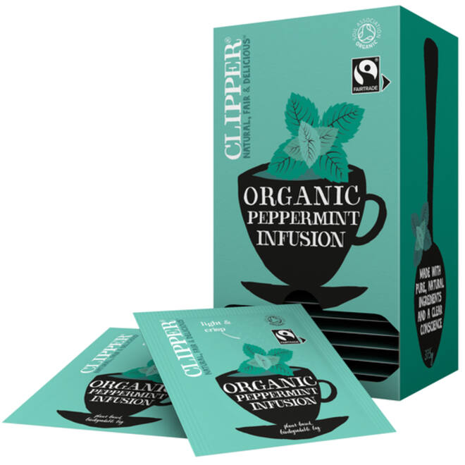 Thee Clipper infusion peppermint bio 25 zakjes