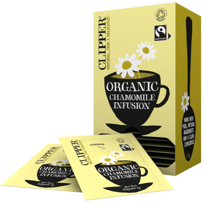 Thee Clipper infusion chamomile bio 25 zakjes