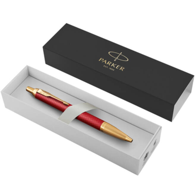 Balpen Parker IM Premium deep red medium blister à 1 stuk