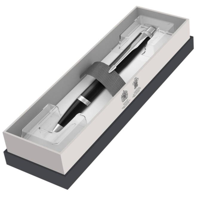 Balpen Parker IM matt black CT M blister à 1 stuk