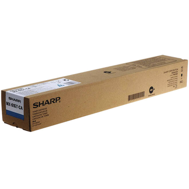 Tonercartridge Sharp MX-61GTCA blauw
