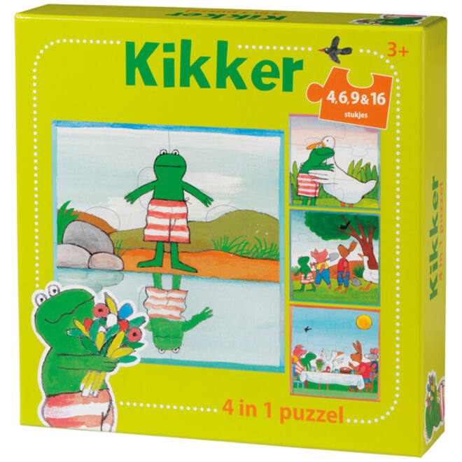 Puzzel De Wereld van Kikker 4 in 1