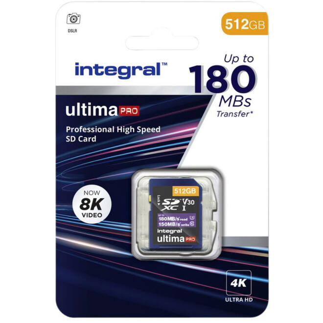 Geheugenkaart Integral SDXC 512GB