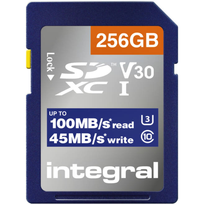 Geheugenkaart Integral SDHC-XC 256GB