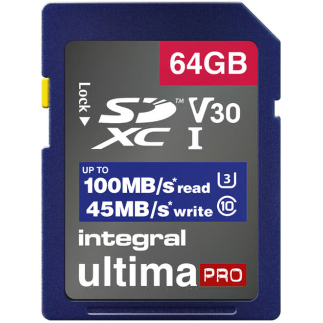 Geheugenkaart Integral SDHC-XC 64GB