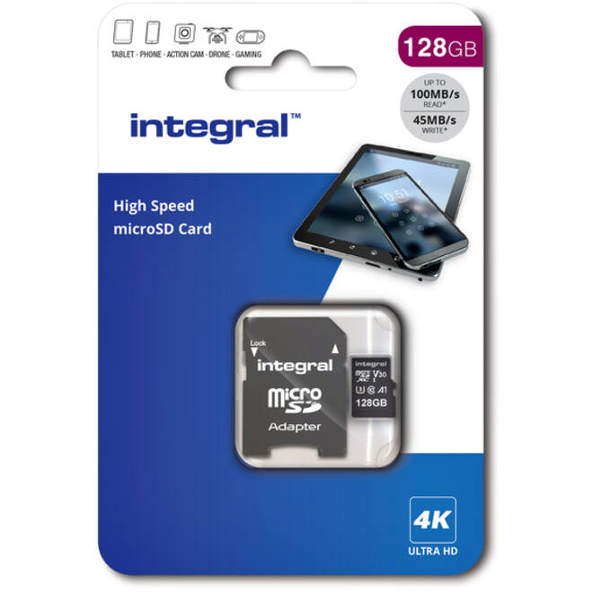 Geheugenkaart Integral microSDXC 128GB