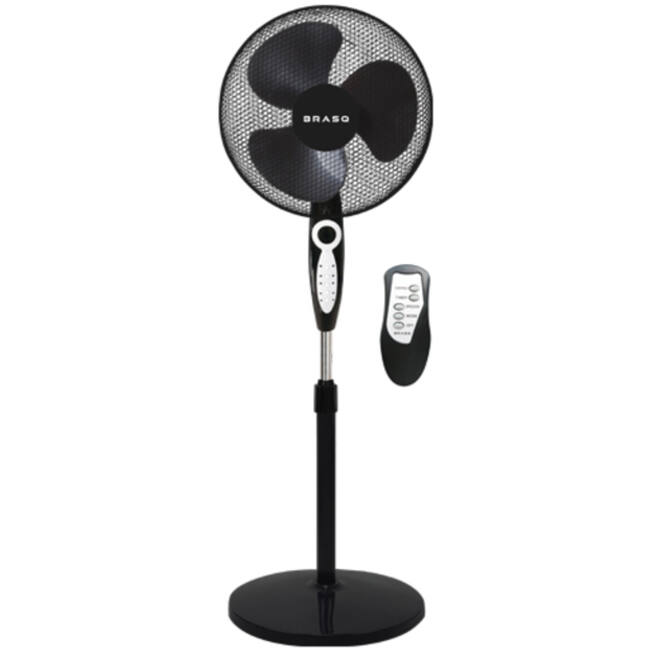 Statiefventilator BRASQ met remote Ø 40cm zwart
