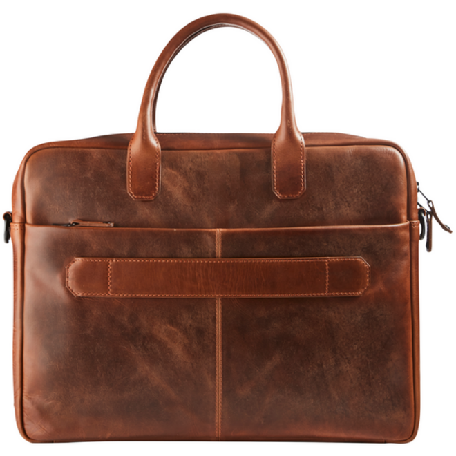 Businesstas Maverick The Original met laptopvak 15,6 inch leer bruin