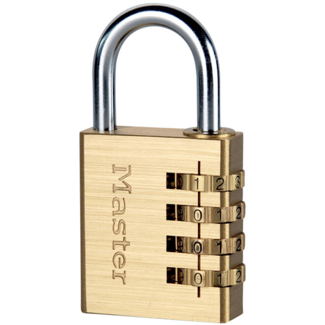 Hangslot Master Lock combinatieslot messing 40mm