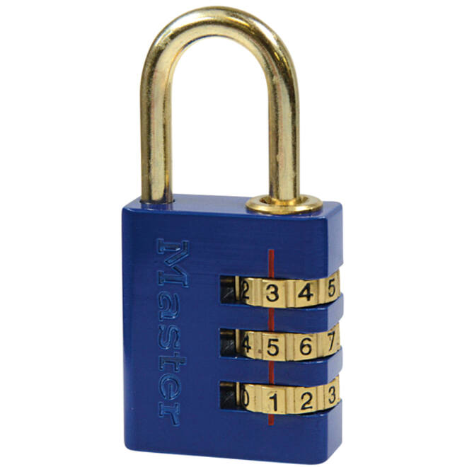 Hangslot MasterLock combinatieslot messing 30mm