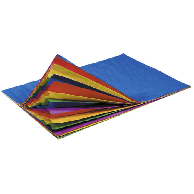 Honingraatpapier Folia 23x33cm 5 vel regenboog