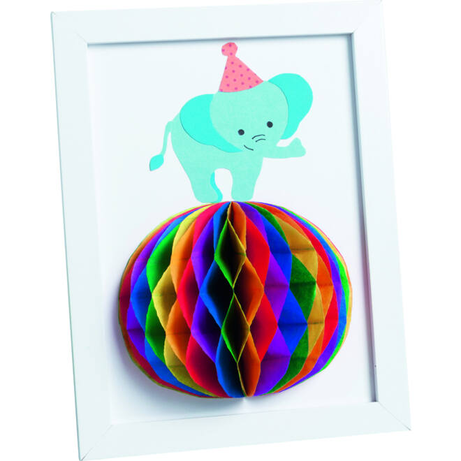 Honingraatpapier Folia 23x33cm 5 vel regenboog