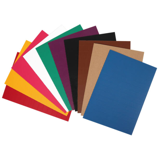 Golfkarton Folia E-golf 35x50cm 10 vel assorti