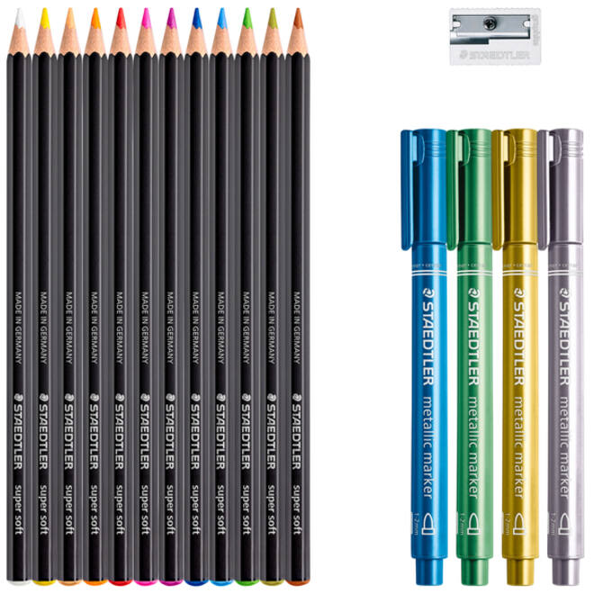 Kleurpotlood Staedtler Design Journey Black & White 17-delig