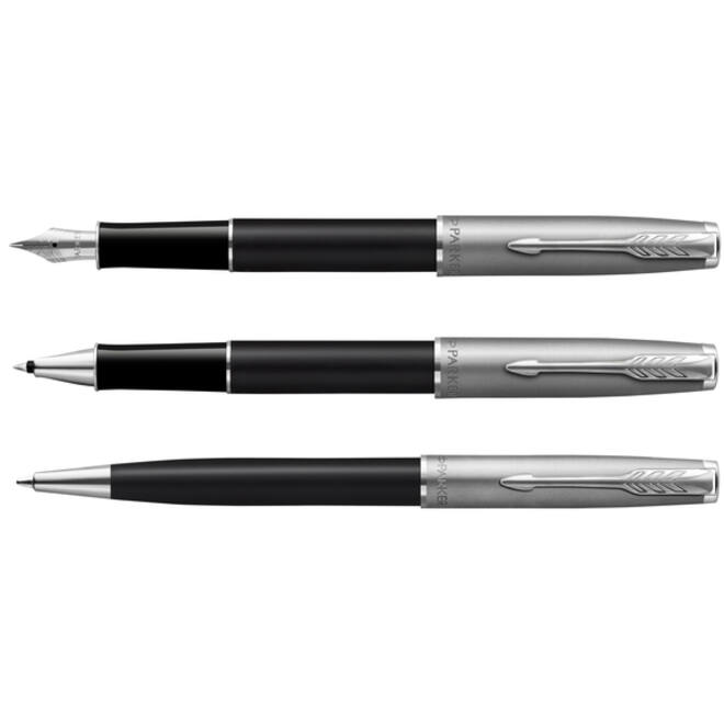 Vulpen Parker Sonnet Essential black lacquer CT medium