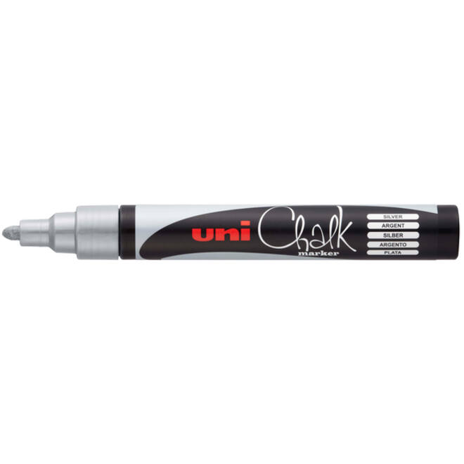 Krijtstift Uni-ball chalk rond 1.8-2.5mm zilver