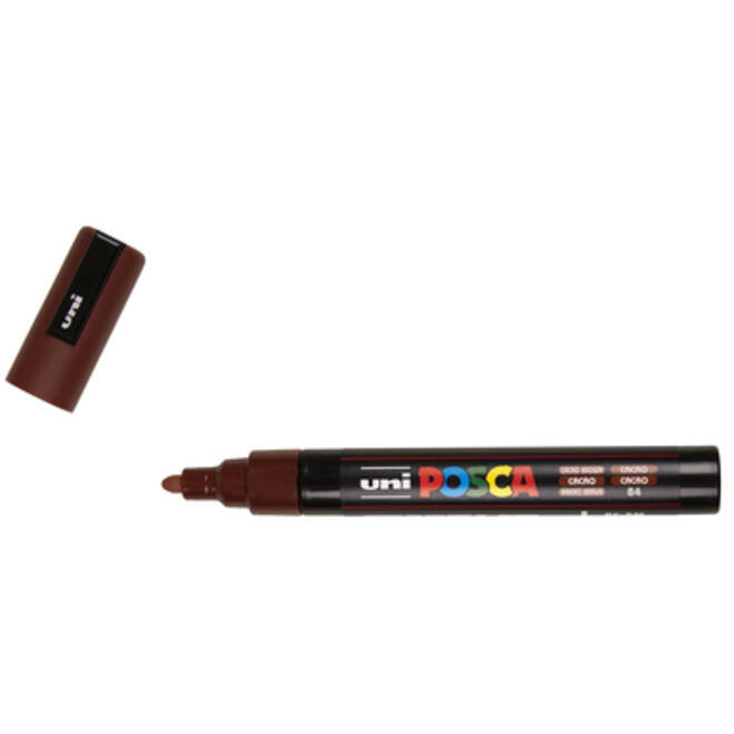 Verfstift Posca PC5M medium cacao bruin