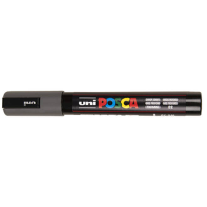 Verfstift Posca PC5M medium diepgrijs