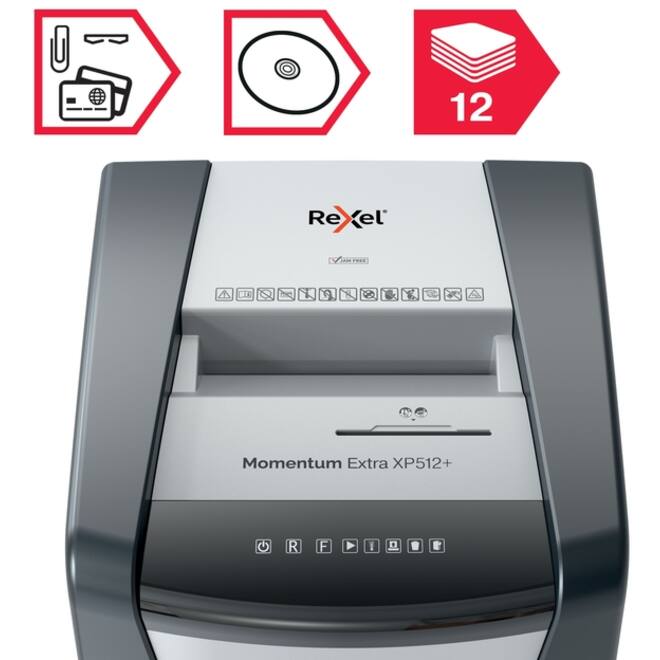 Papiervernietiger Rexel Momentum Extra XP512+ snippers 2x15mm