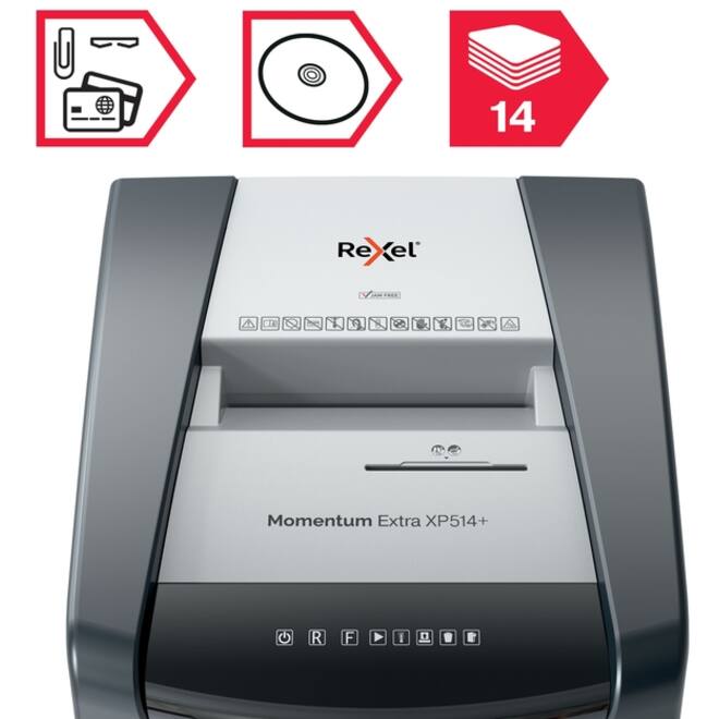 Papiervernietiger Rexel Momentum Extra XP514+ snippers 2x15mm