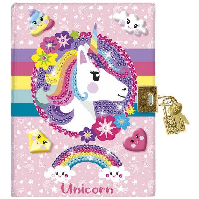 Knutselset Totum Unicorn dagboek Diamondpainting