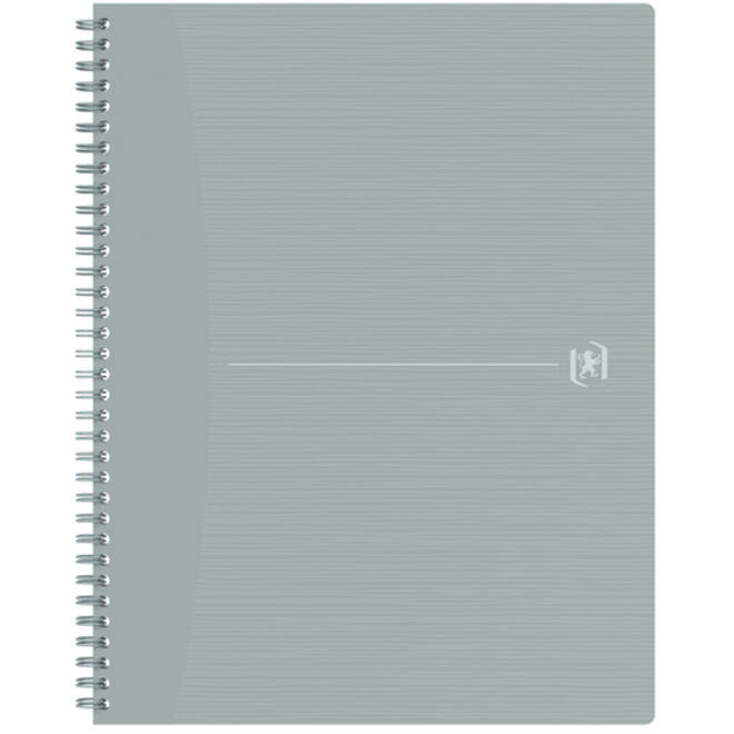 Spiraalblok Oxford Origin A4+ lijn 140 pagina's 80gr grijs