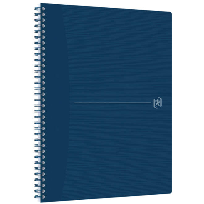 Spiraalblok Oxford Origin A4+ lijn 140 pagina's 80gr blauw