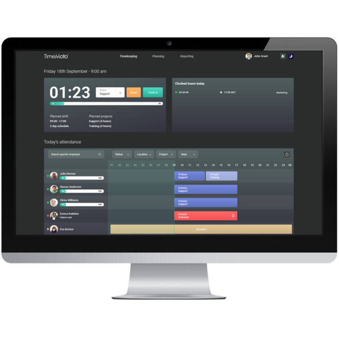 Tijdregistratiesysteem TimeMoto TM-838 SC