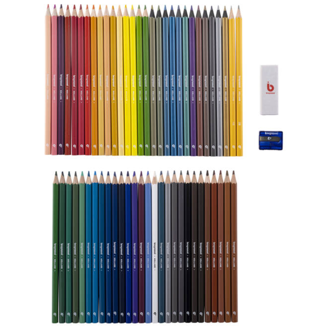 Kleurpotloden Bruynzeel creatief kunstenaarsblik 60stuks assorti