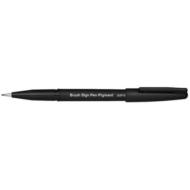 Brushpen Pentel SESP15-NX Sign grijs