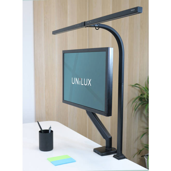 Bureaulamp Unilux Strata led zwart