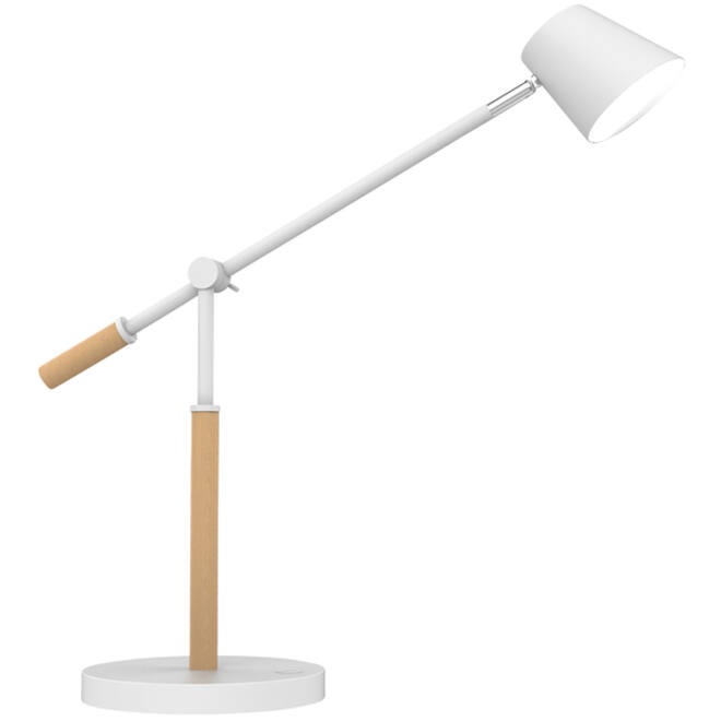 Bureaulamp Unilux Vicky led hout wit