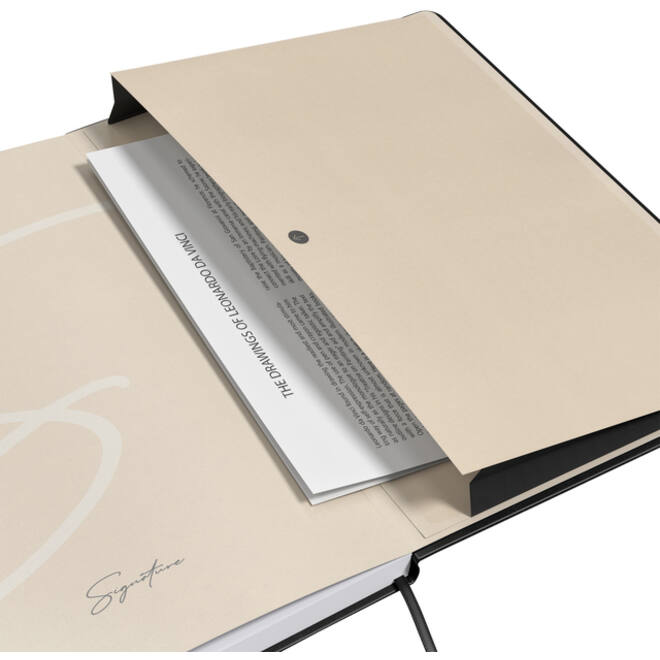 Notitieboek Oxford Signature A5 lijn 80vel zwart