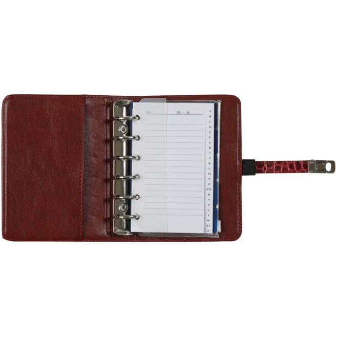 Organizer Kalpa Pocket inclusief agenda 2024-2025 7dagen/2pagina's croco mulberry