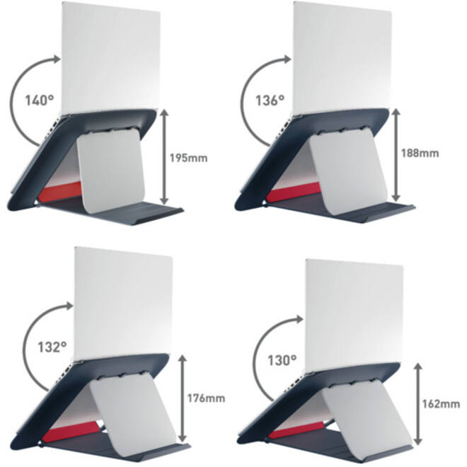Laptopstandaard Leitz Ergo Cosy grijs