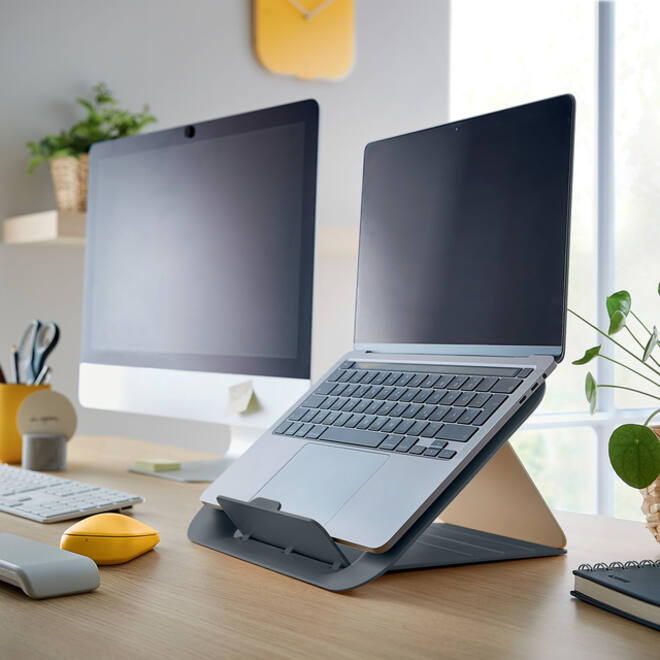 Laptopstandaard Leitz Ergo Cosy grijs