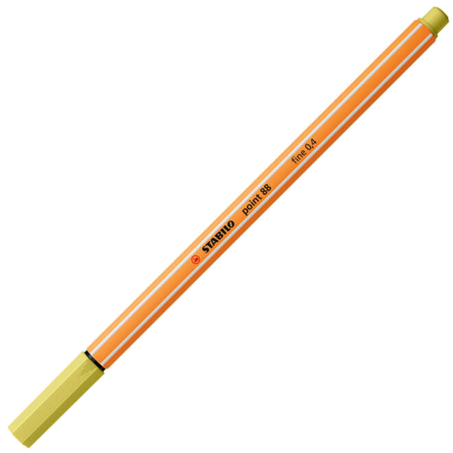 Fineliner STABILO point 88/67 fijn mosterd